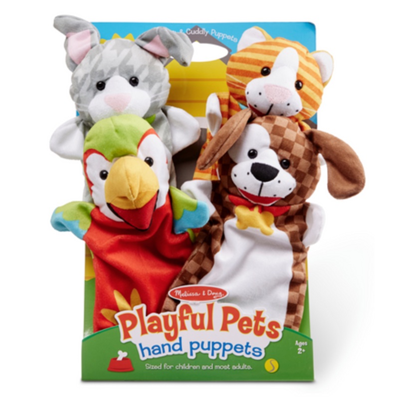 Melissa & Doug Hand Puppets – Playful Pets