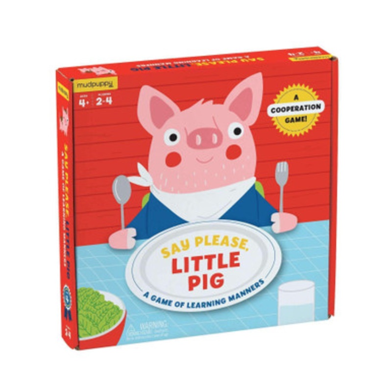 Mudpuppy- Board Game – Say Please Pig
