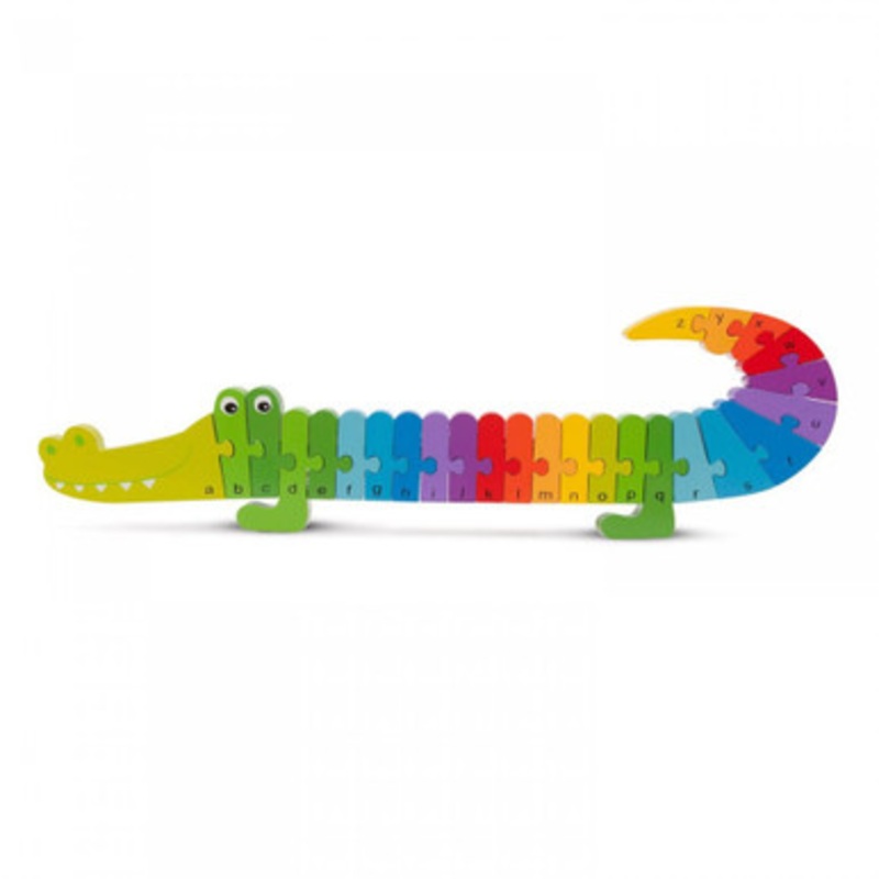 New Classic Toys – Rainbow Crocodile Alphabet Puzzle