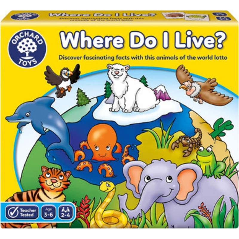 Orchard Toys – Where do I Live? Lotto