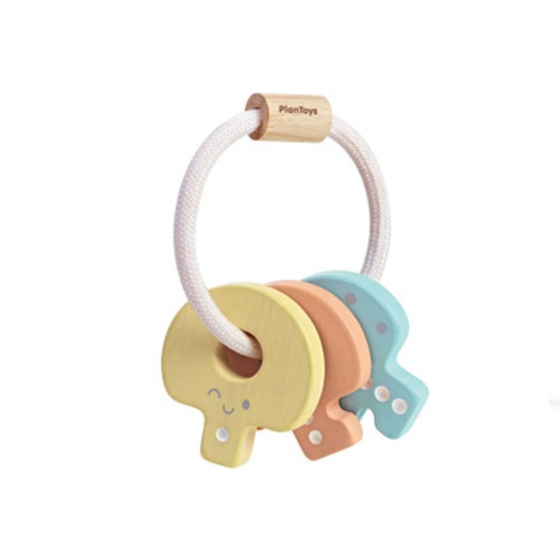 PlanToys – Baby Key Rattle Pastel