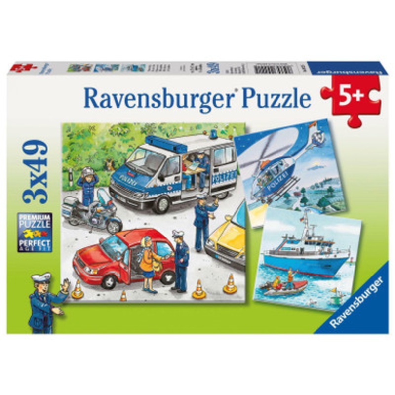 Ravensburger 3x49pc – Police In Action Puzzle