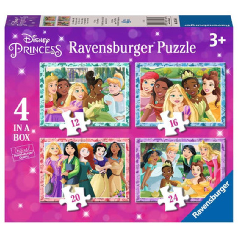 Ravensburger – Disney, Be Who You Want to Be. 4 in a Box – 12, 16, 20, 24pc Puzzles