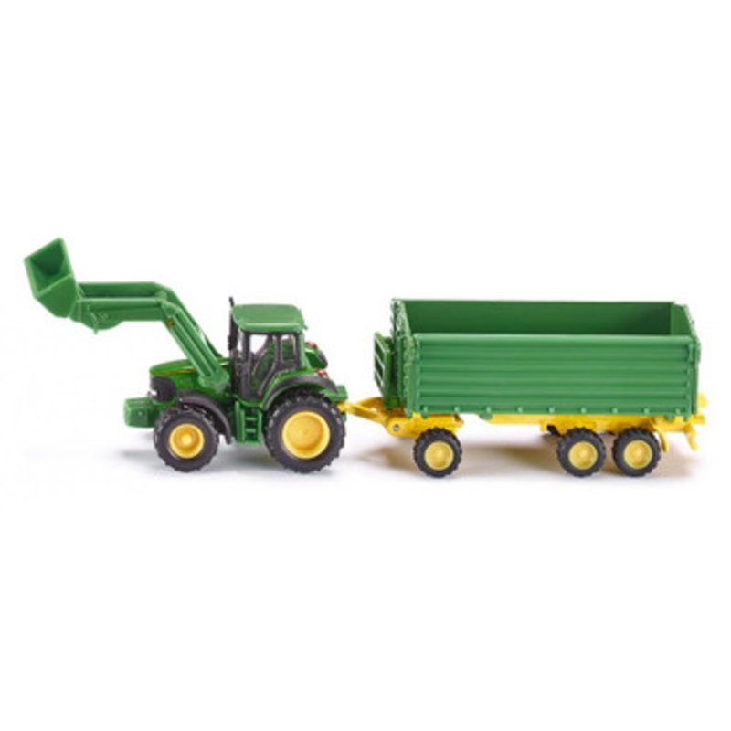 Siku – 1843 – John Deere with Front Loader and Trailer 1:87 Scale