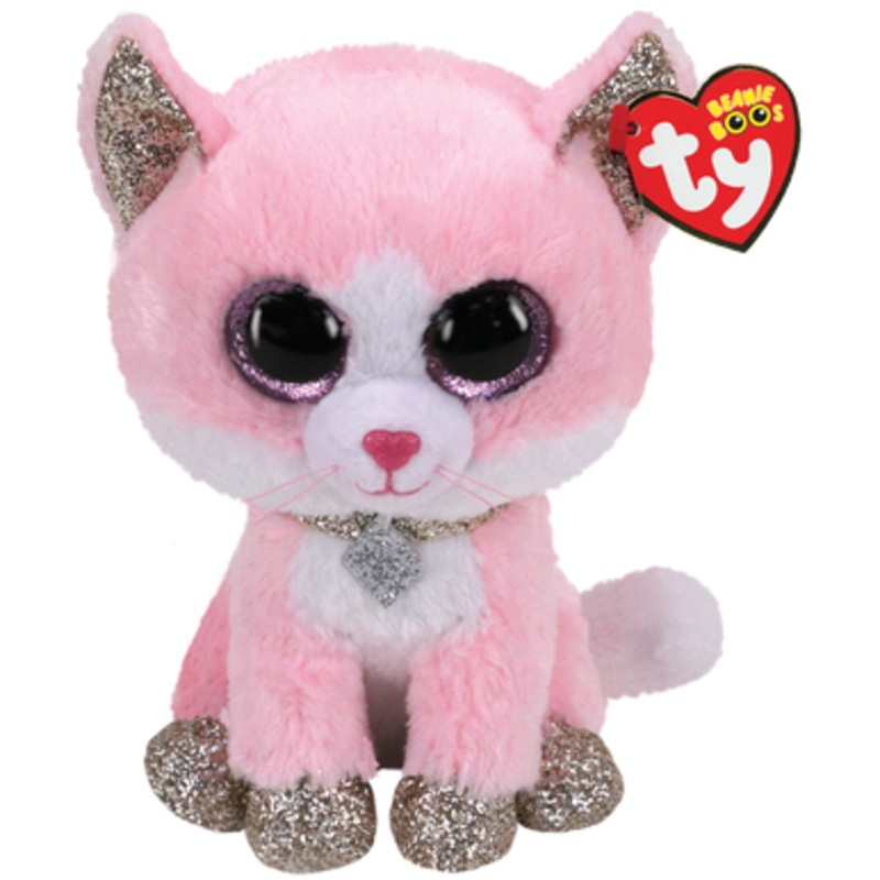 TY Beanie Boos Medium – Fiona the Pink Cat