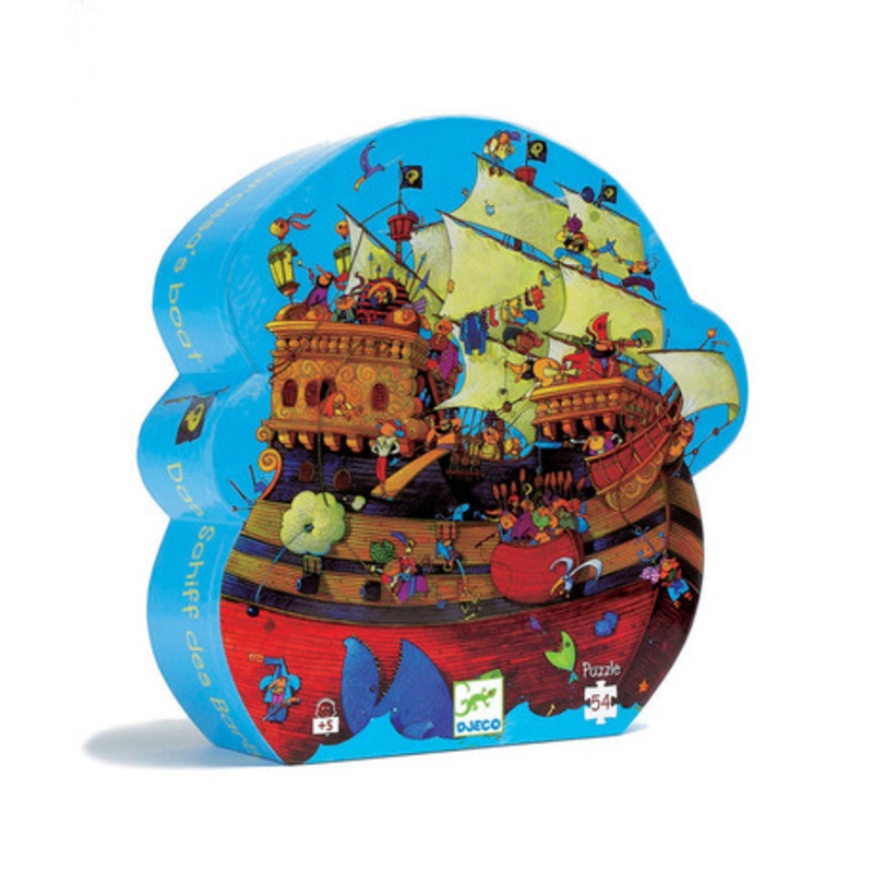 Djeco Barbarossa Boat Silhouette Puzzle – 54 pc