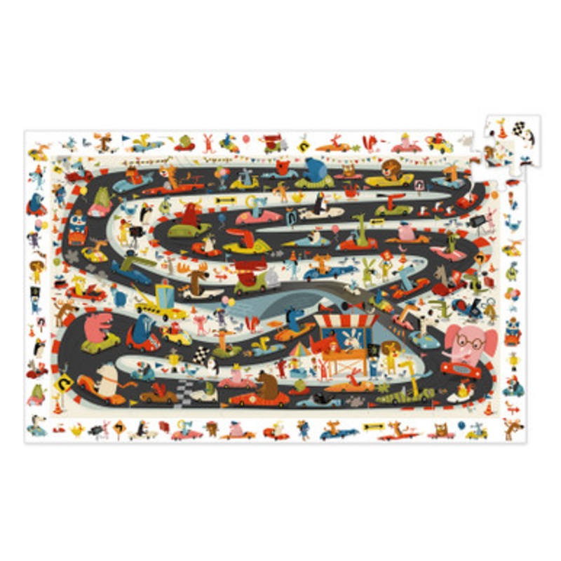 Djeco – Car Ralley Observation Puzzle 54 pce