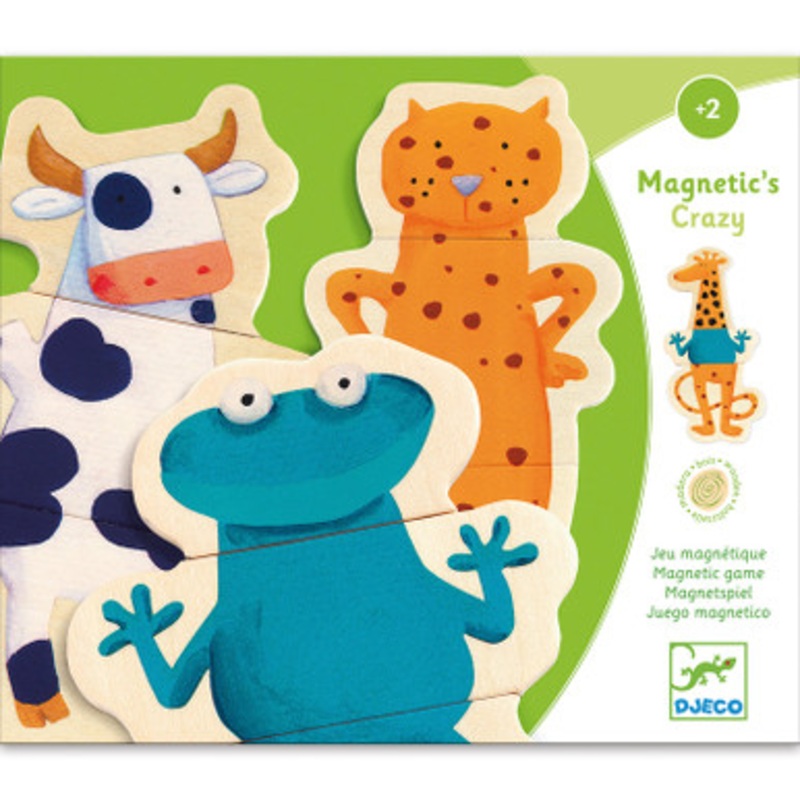 Djeco – Crazy Animals Magnets Set