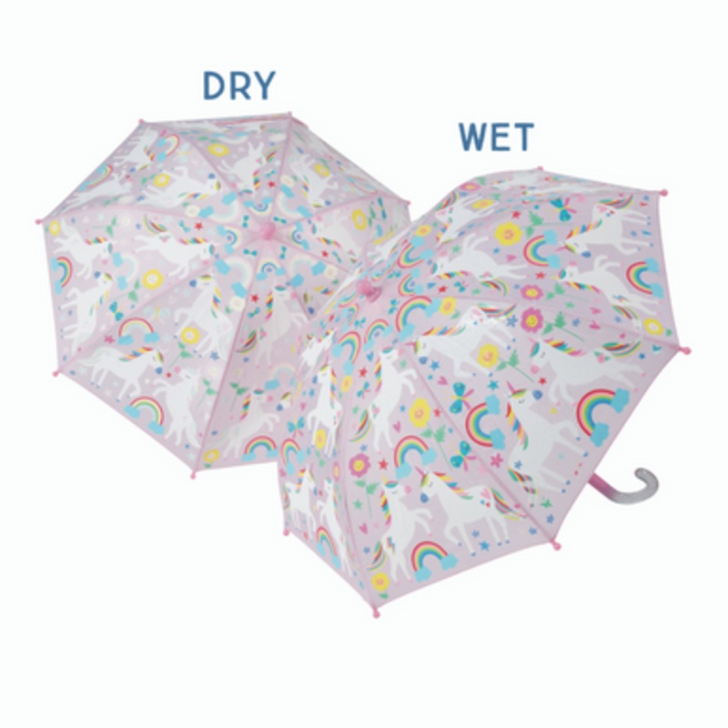 Floss & Rock Colour Changing Umbrella – Rainbow Unicorn