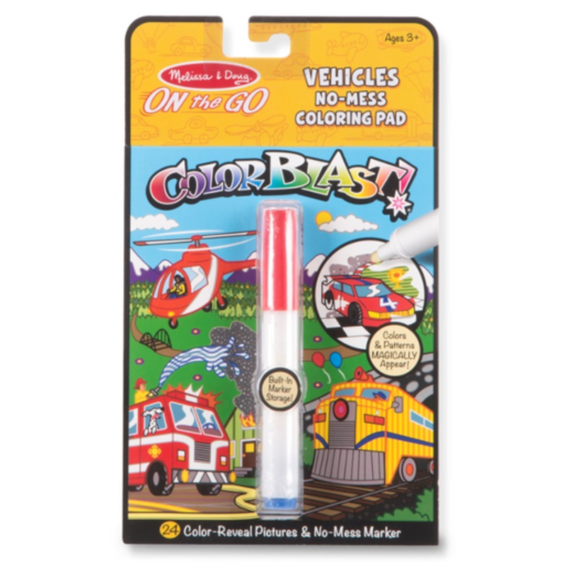 Melissa & Doug – On the Go ColorBlast No-Mess Coloring Pad – Vehicles