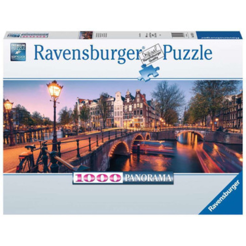Ravensburger 1000pc – Evening In Amsterdam Panorama Puzzle