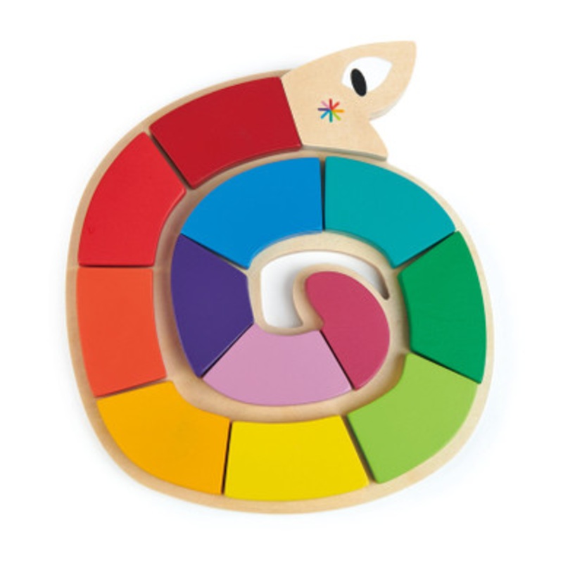 Tender Leaf Toys – Colour Me Happy Wooden Worm Puzzle
