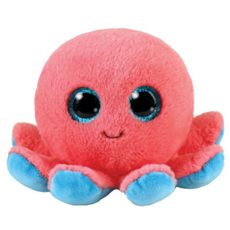 TY Beanie Boos Regular – Sheldon Coral Octopus