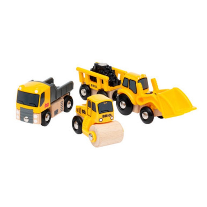 BRIO –  Wooden Construction Vehicles 5pc