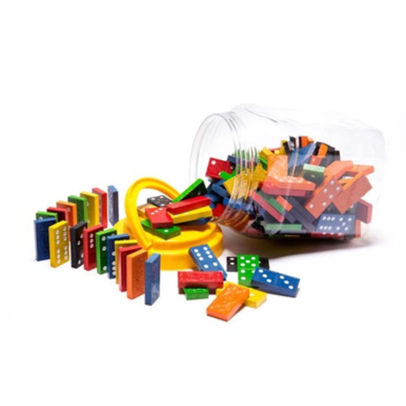 Educational Colours – Wooden Dominoes Jar 168