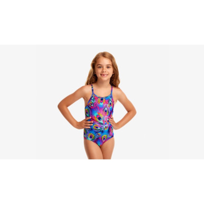 Funkita – Toddler Girls One Piece Swimmers – Peacock Paradise