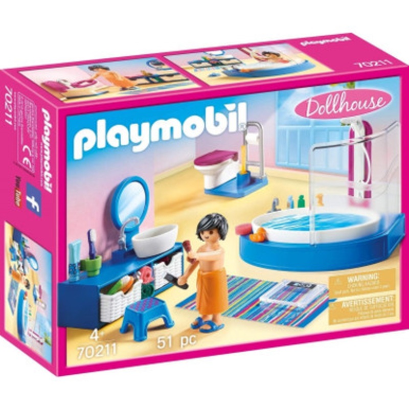 Playmobil Dollhouse – Bathroom with Tub | 70211
