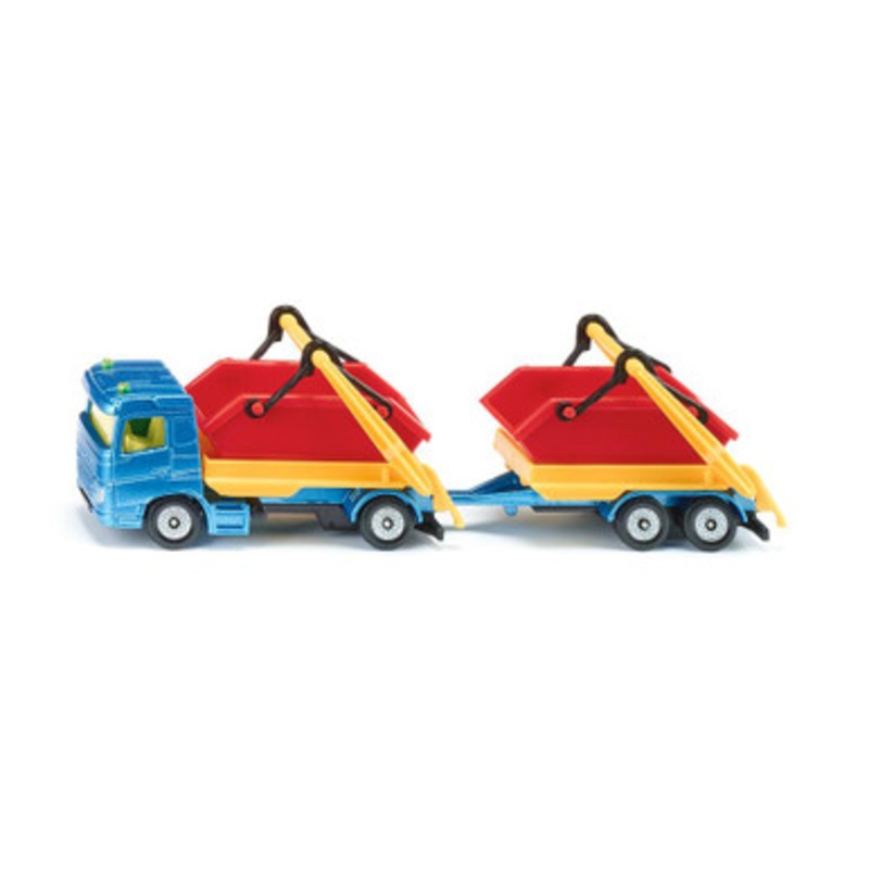 Siku – 1695 – HGV with Skip and Trailer