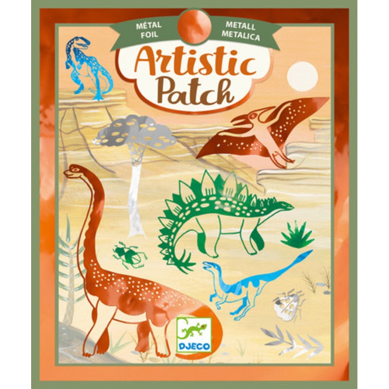 Djeco –  Artistic Patch Metal Dinosaurs