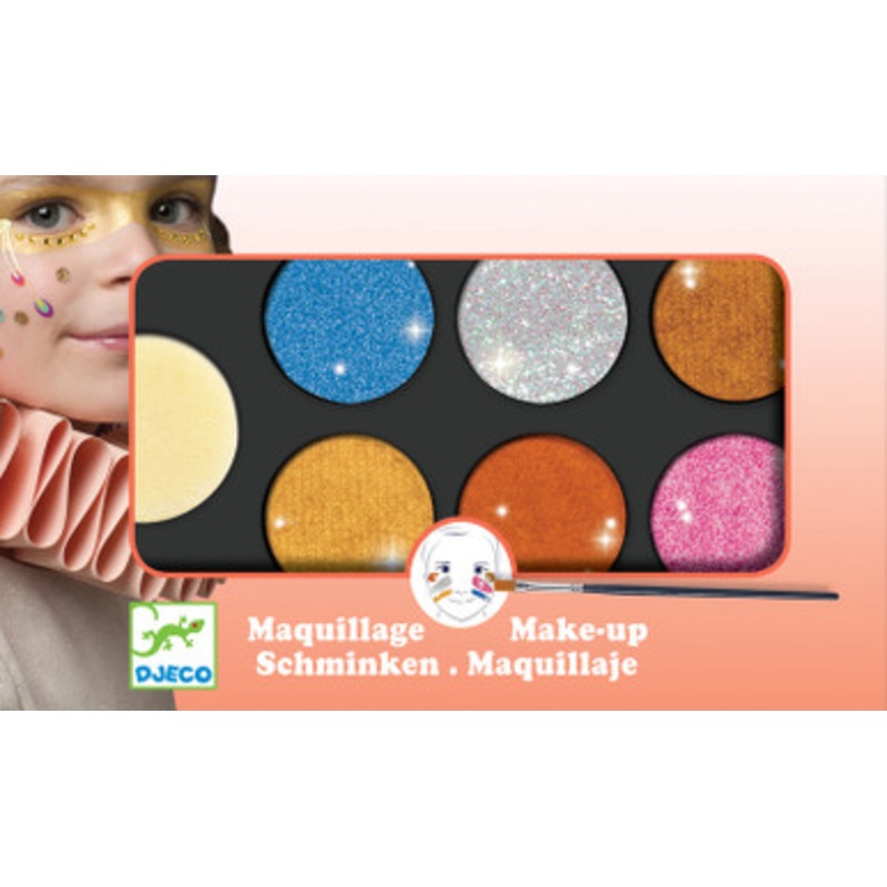 Djeco – Metallic Body Art Palette – 6 Colours