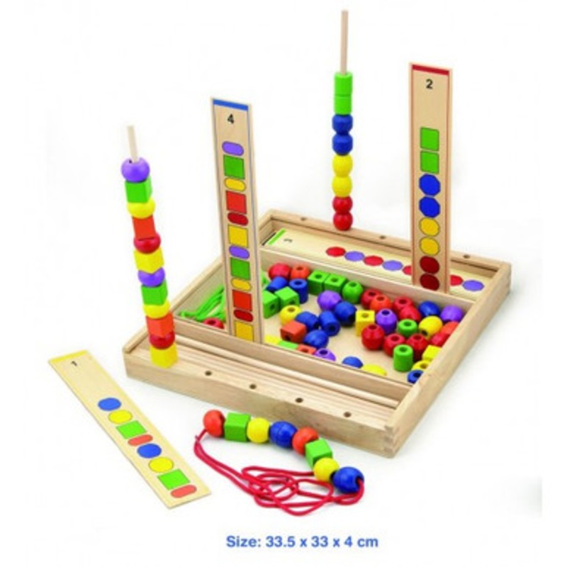 VigaToys – Sequence Beads with pattern cards