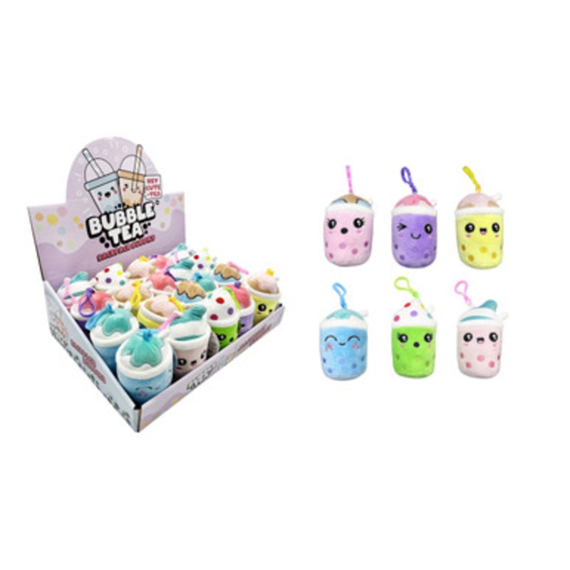 Bubble Tea Backpack Clip Assorted Colours