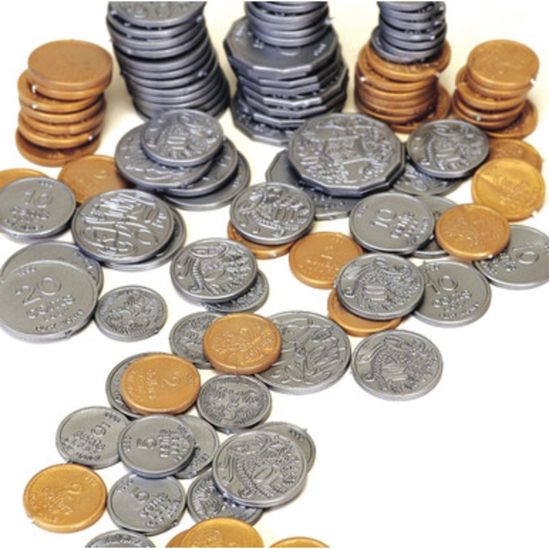 Educational Colours-  Play Money: Australian Coins