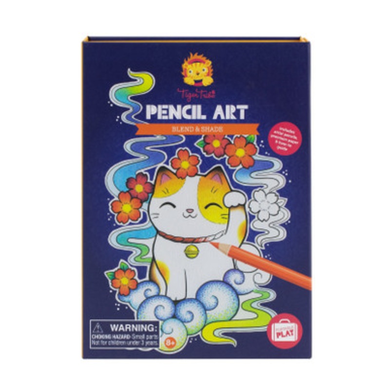 Tiger Tribe Pencil Art – Blend and Shade