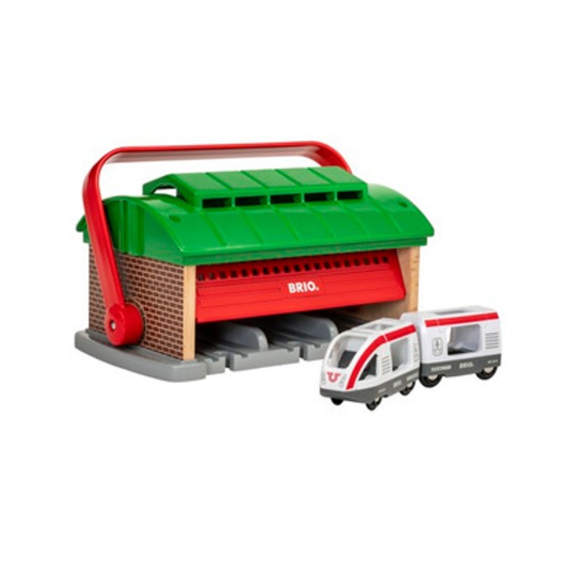 BRIO Destination – Train Garage with Handle 3 pcs
