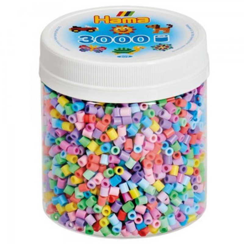 Hama Beads – Pastel Colours Tub – 3000 beads