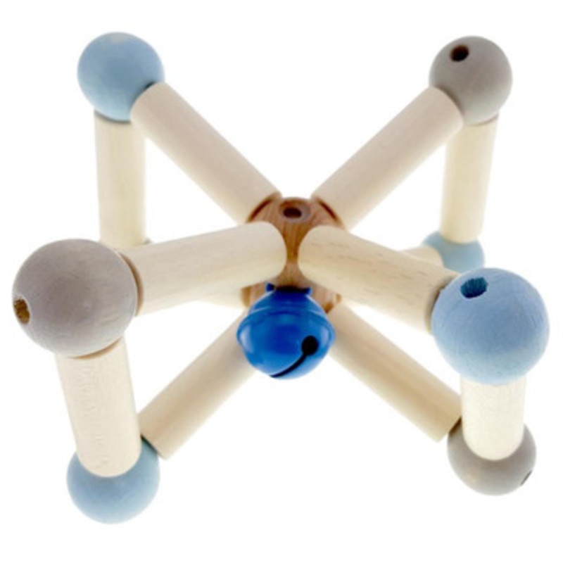 Hess-Spielzeug Rattle Natural Twisty Blue