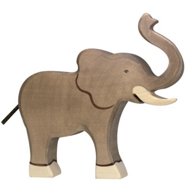 Holztiger – Elephant, Trunk Raised