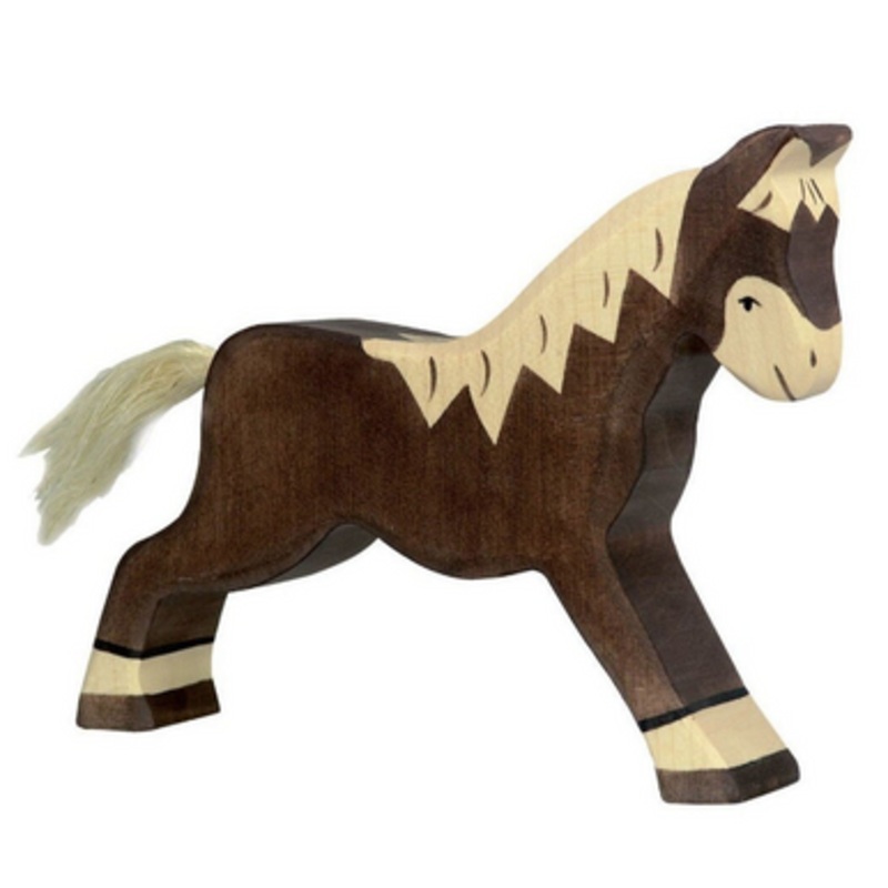 Holztiger – Horse Running, Dark Brown