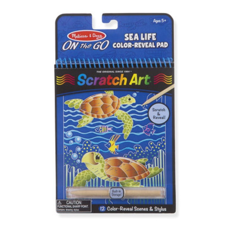 Melissa & Doug – ON the GO – Scratch Art – Sealife