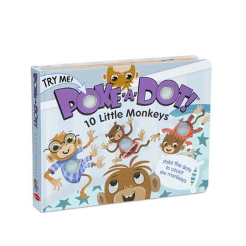 Melissa & Doug – Poke-A-Dot – 10 Little Monkeys Book