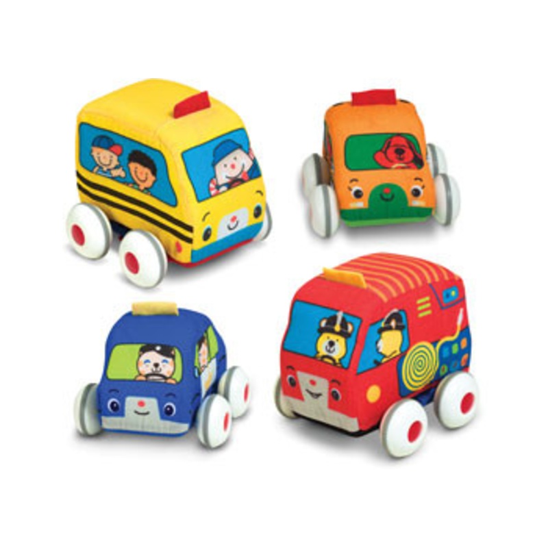 Melissa & Doug  Pull-Back Vehicles 4pk