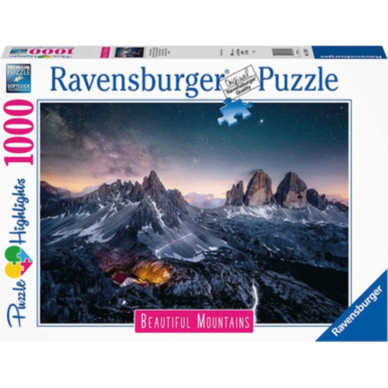 Ravensburger 1000pc – Three Peaks, Dolomites Puzzle