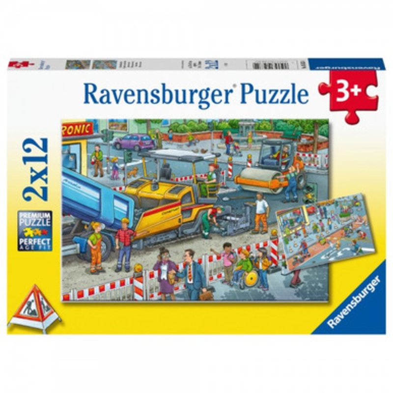Ravensburger 2x12pc – Road Works Puzzle