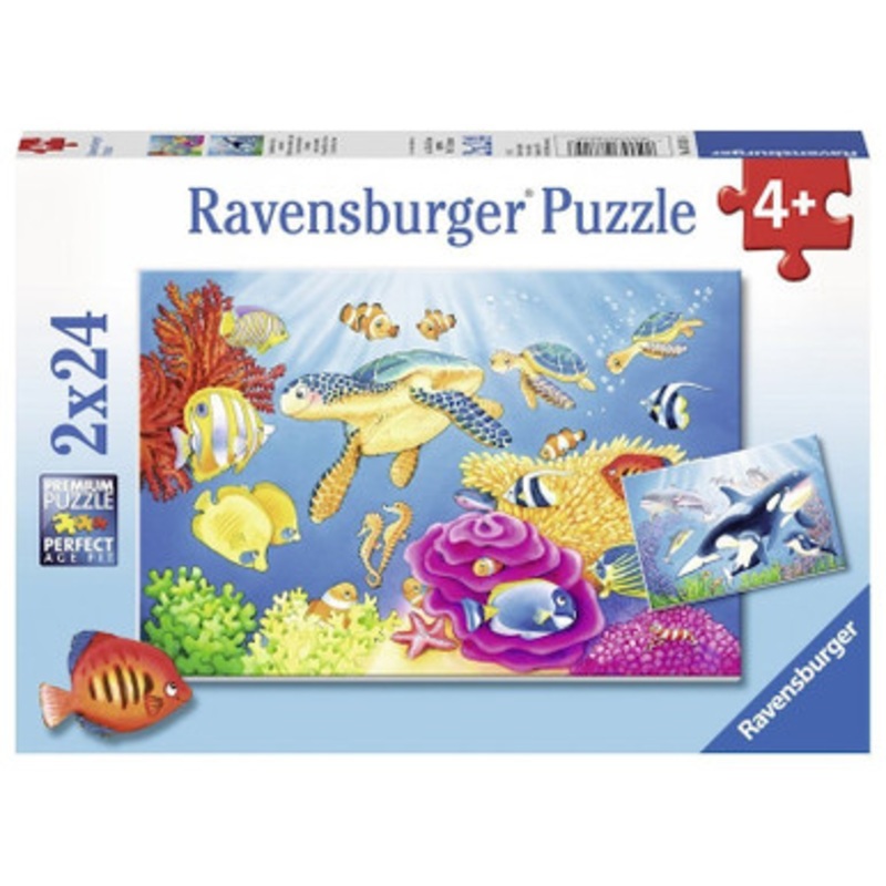 Ravensburger 2x24pc – Colourful Underwater World Puzzle