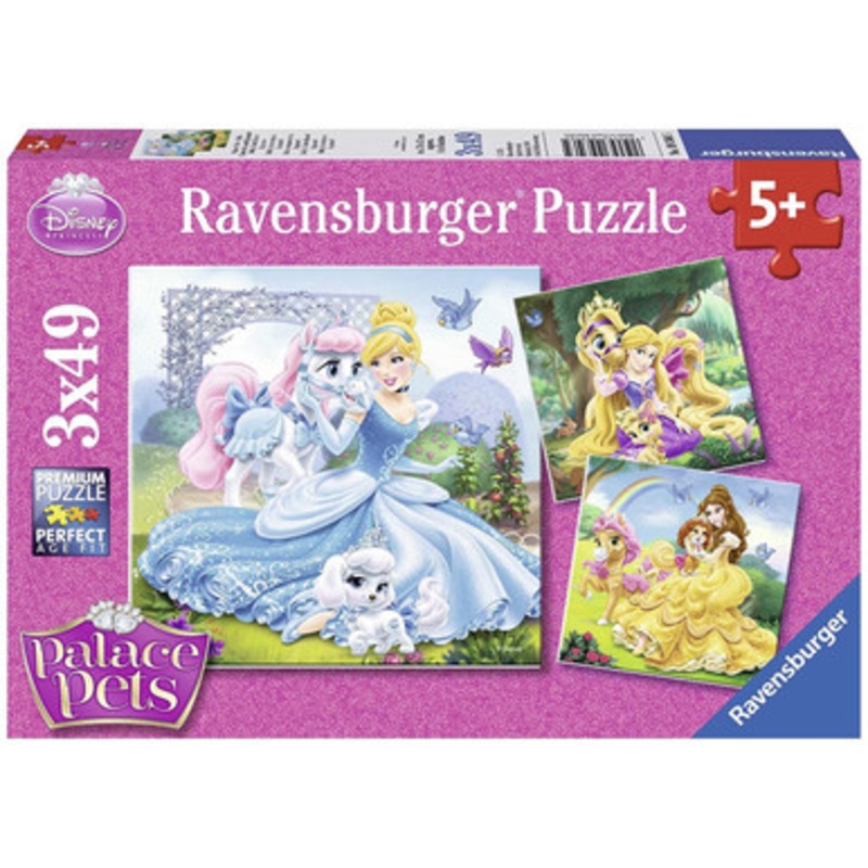 Ravensburger 3x49pc – Disney Princesses Belle Cinderella Rapunzel Puzzle