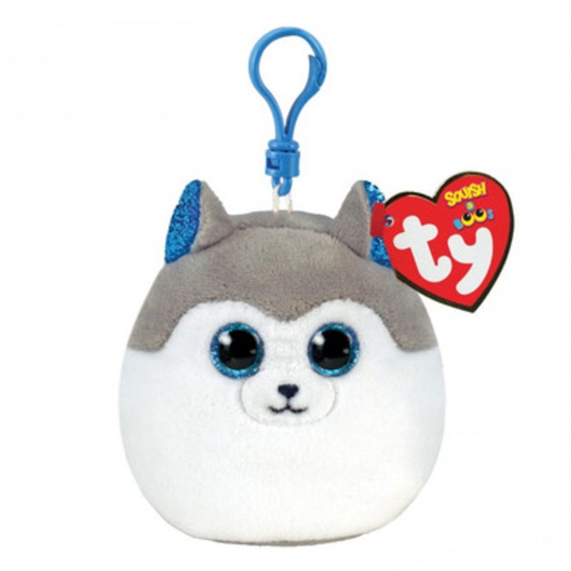 TY Squishy Beanies Clip – Slush the Husky