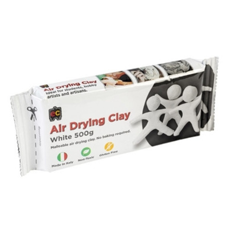 Educational Colours Air Drying Clay White 500gm Modelling Clay