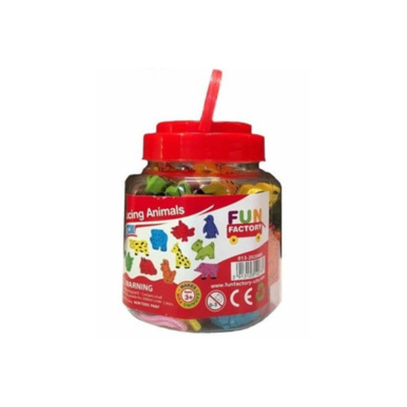 Fun Factory – Wooden Lacing Animals In a Jar