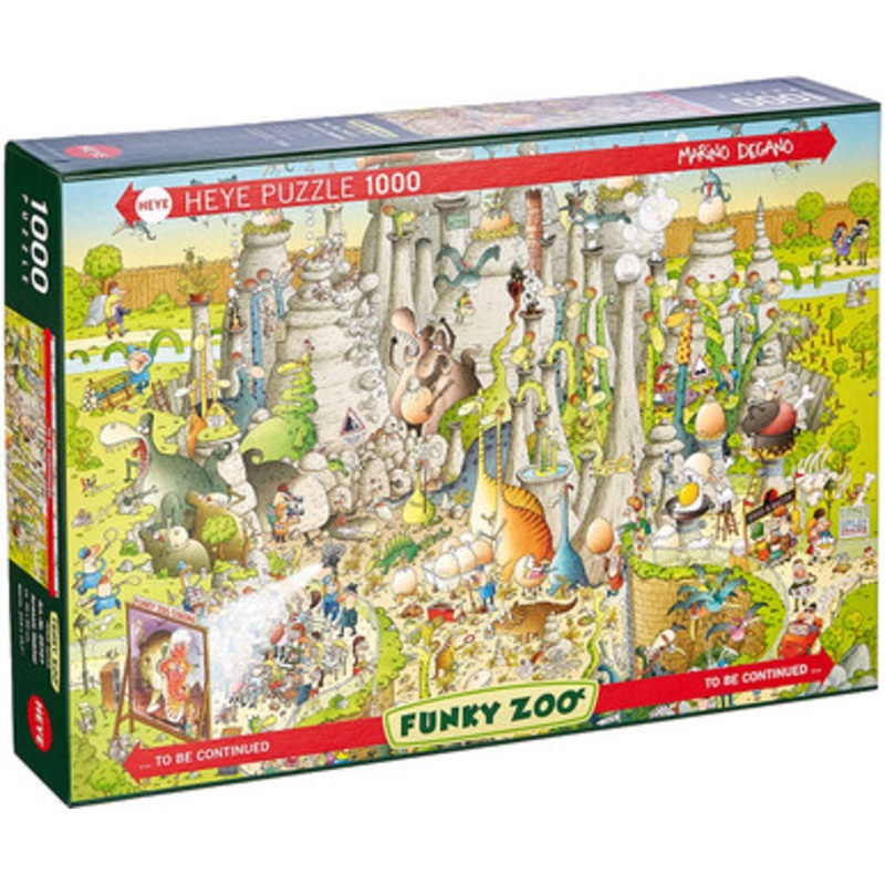 Heye 1000pc – Funky Zoo Jurassic Habitat Puzzle