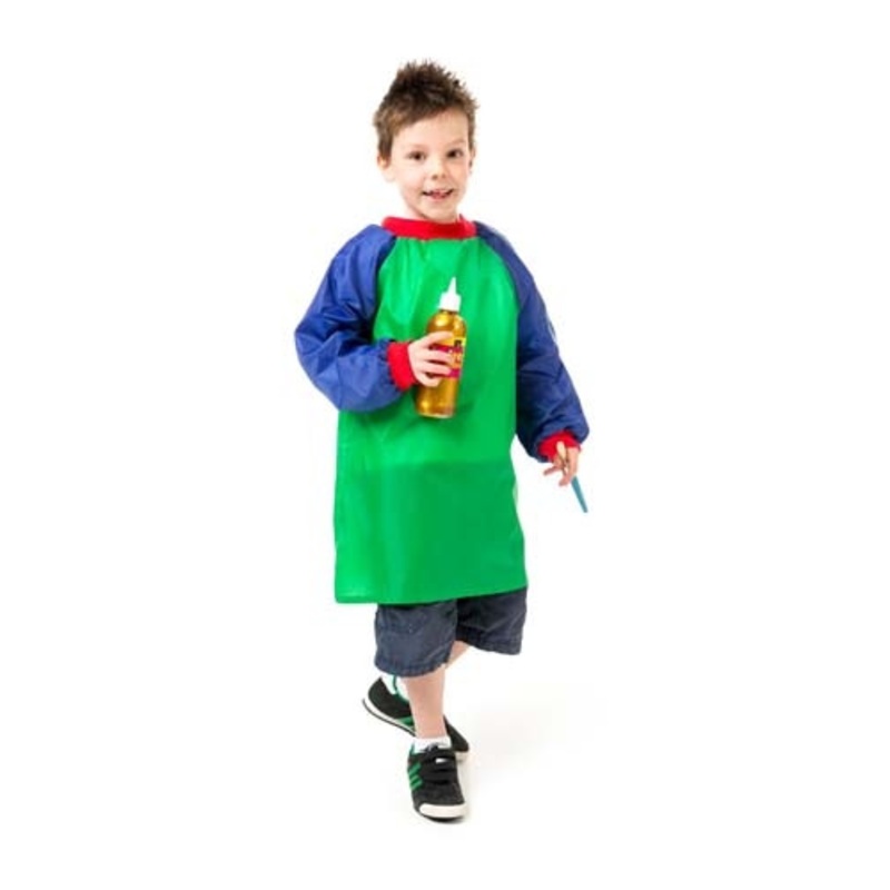 Junior Artist Smock Green & Blue (Ages 5-8)