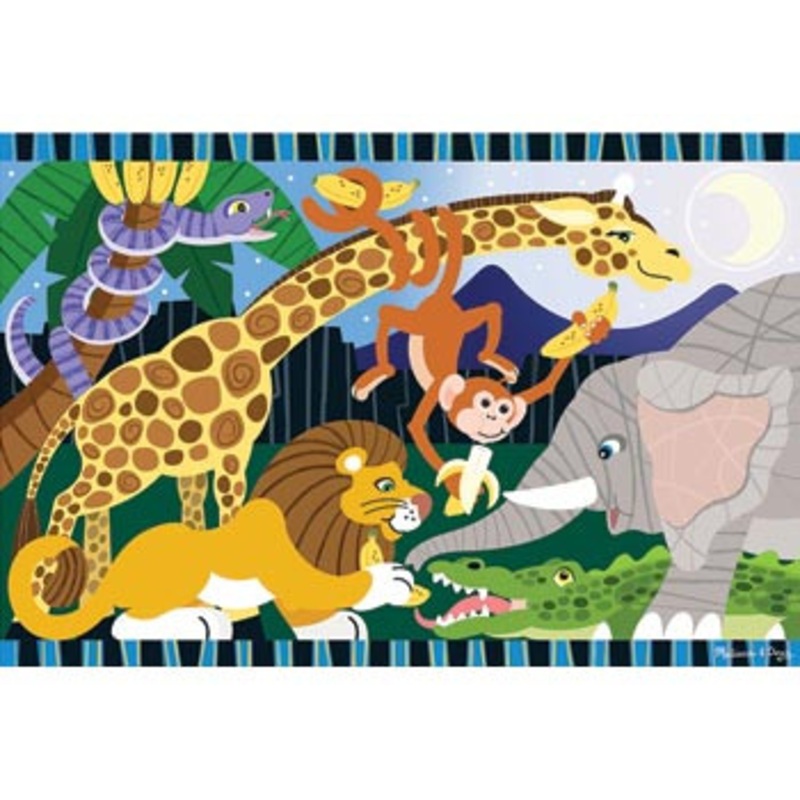 Melissa & Doug – Safari Social Floor Puzzle 24pc