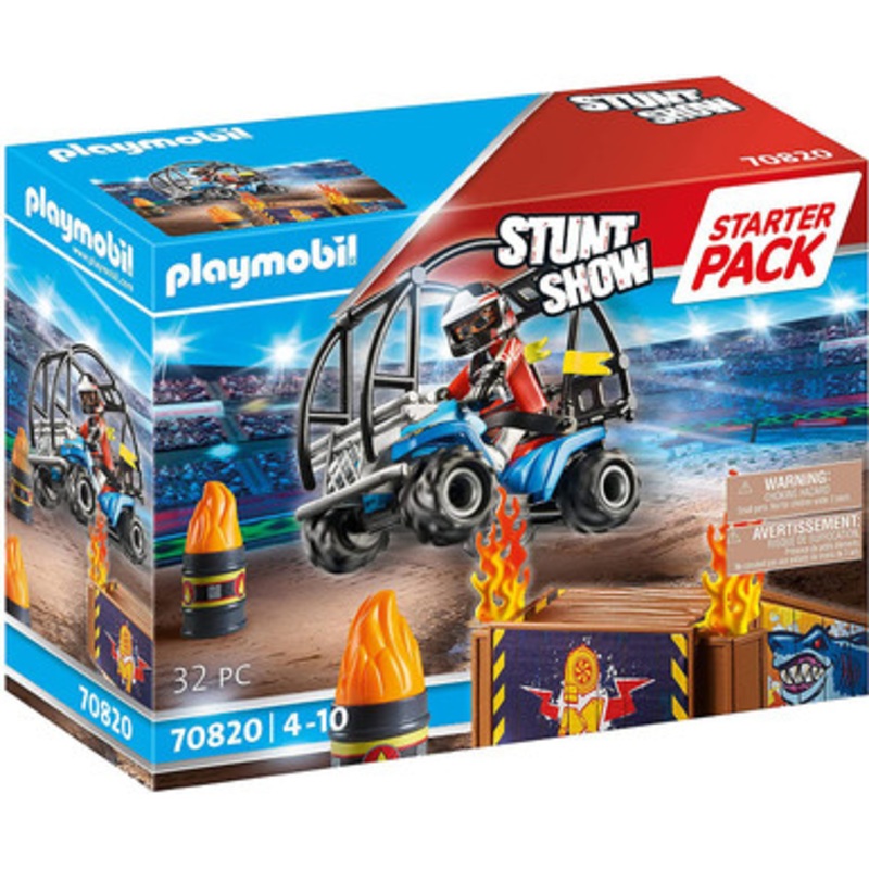 Playmobil Stunt Show – Starter Pack: Quad with Fire Ramp | 70820