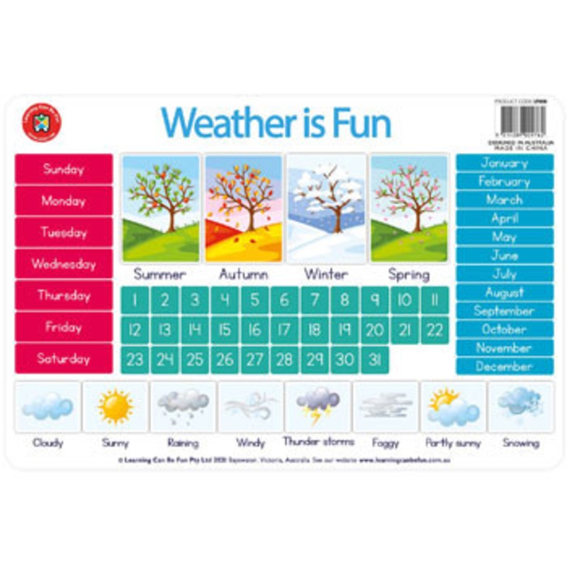 Weather Chart Placemat