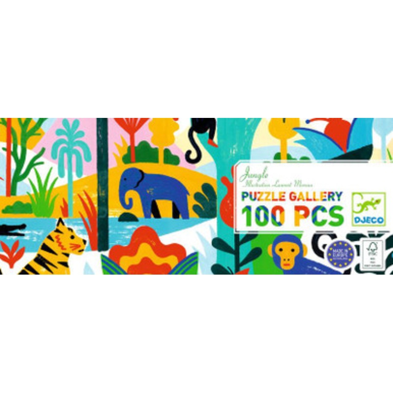 Djeco – Jungle Gallery Puzzle 100pc