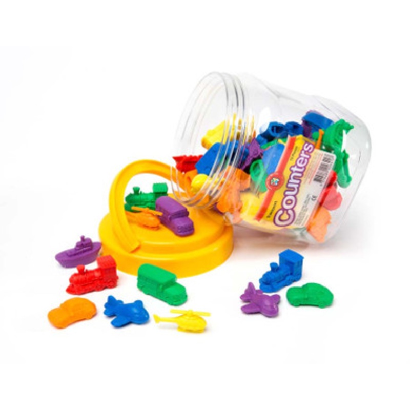 Educational Colours – Transport Counters Jar Of 72
